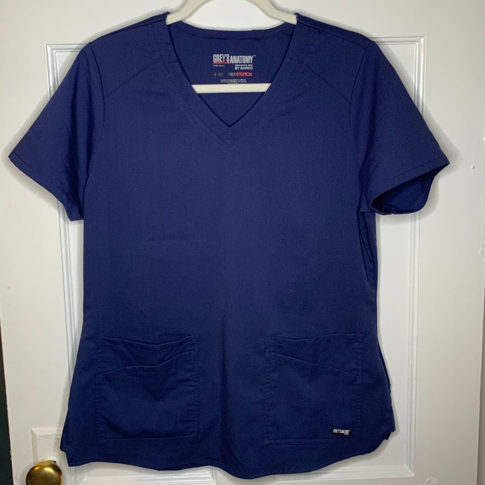 Grey's Anatomy Scrub Top + Spandex Stretch, Medium